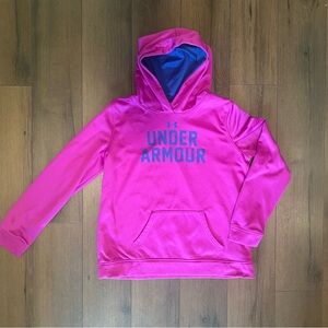 Under Armour Kids Fuchsia Hoodie with Blue Accents